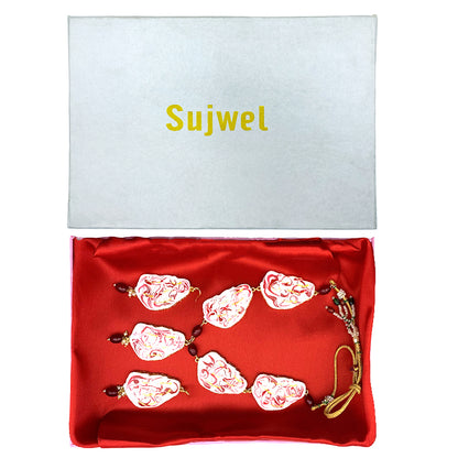 Sujwel Necklace Set with Earrings, for Girls and Women (08-0519)