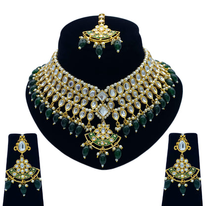 Sujwel Kundan Jewellery Set (08-0540)