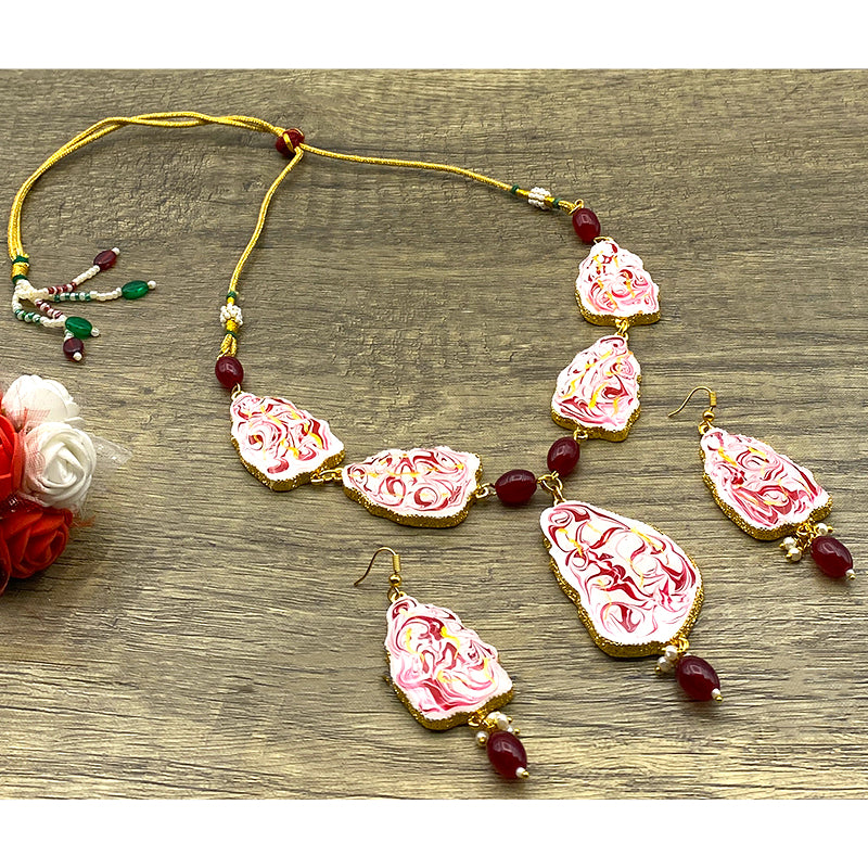 Sujwel Necklace Set with Earrings, for Girls and Women (08-0505)