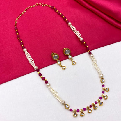 Sujwel Kundan Jewellery Set (08-0542)