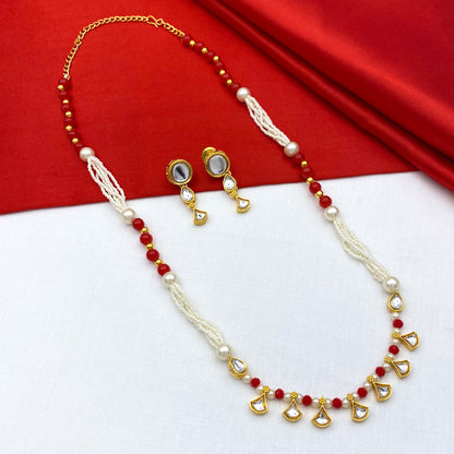 Sujwel Kundan Jewellery Set (08-0542)