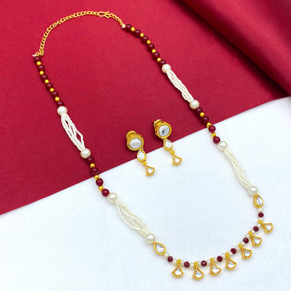 Sujwel Kundan Jewellery Set (08-0542)