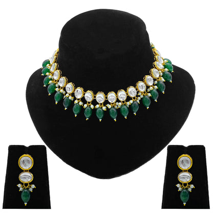 Sujwel Necklace Set with Earrings, for Girls and Women (08-0517)