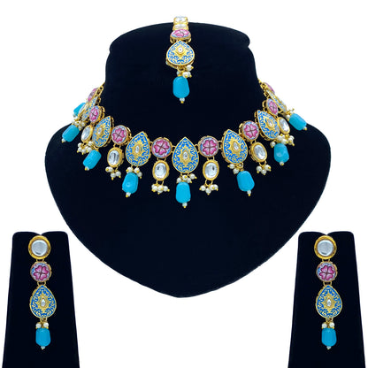 Sujwel Kundan Jewellery Set (08-0543)