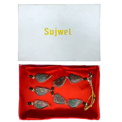 Sujwel Necklace Set with Earrings, for Girls and Women (08-0519)