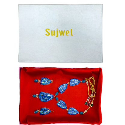 Sujwel Necklace Set with Earrings, for Girls and Women (08-0505)