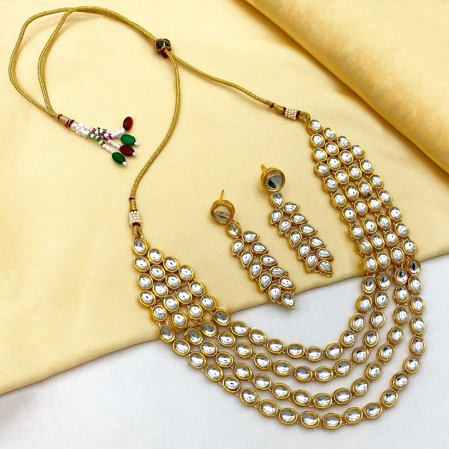 Sujwel Kundan Jewellery Set (08-0544)