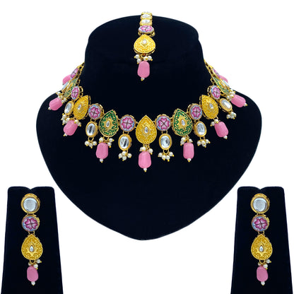 Sujwel Kundan Jewellery Set (08-0543)