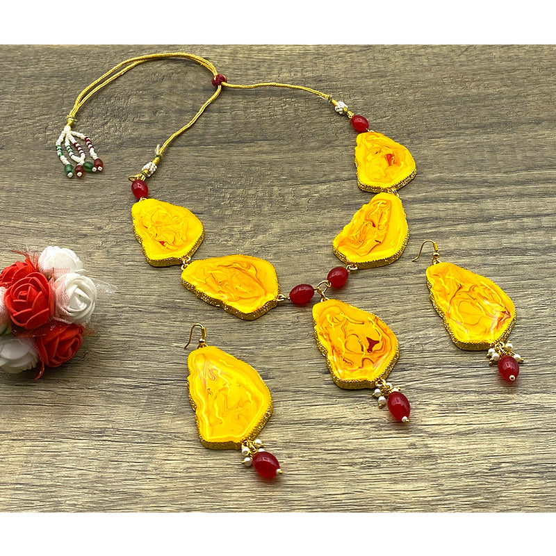 Sujwel Necklace Set with Earrings, for Girls and Women (08-0519)