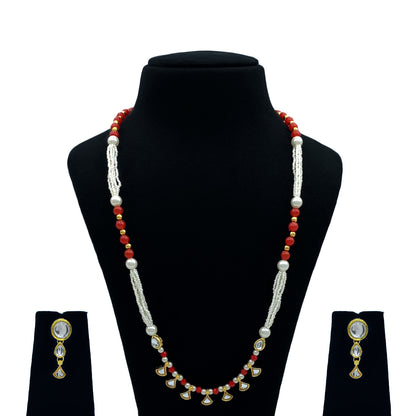 Sujwel Kundan Jewellery Set (08-0542)