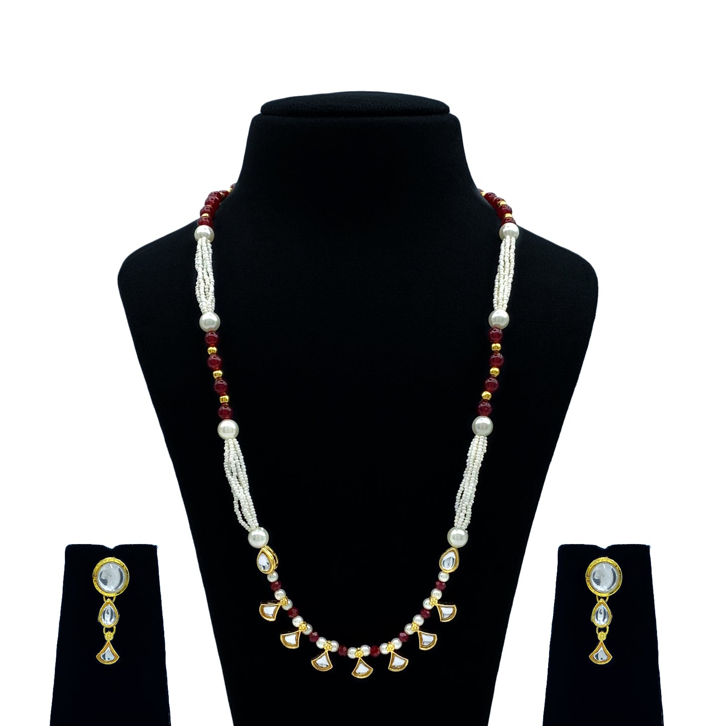 Sujwel Kundan Jewellery Set (08-0542)