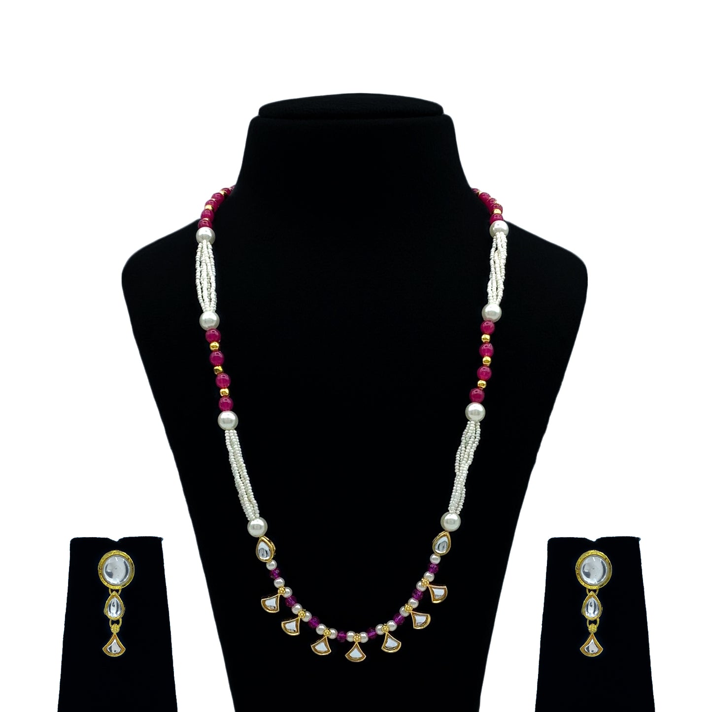 Sujwel Kundan Jewellery Set (08-0542)