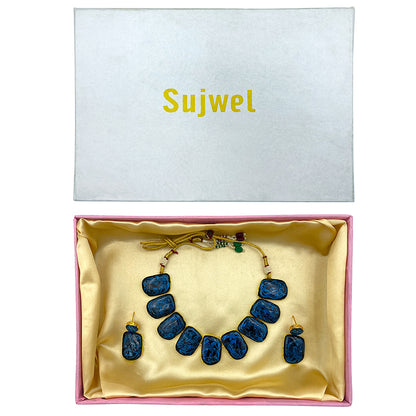 Sujwel Necklace Set with Earrings, for Girls and Women (08-0497)