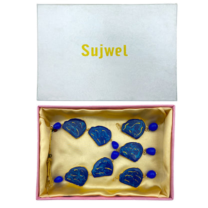 Sujwel Necklace Set with Earrings, for Girls and Women (08-0498)