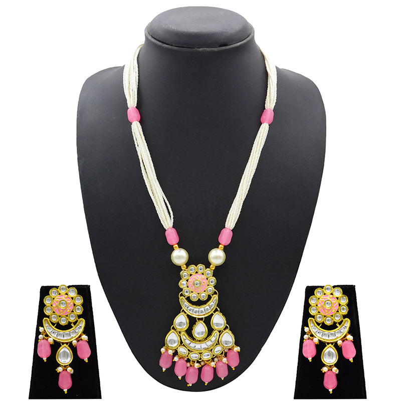 Sujwel Kundan Meenakari Mala Set (08-0484)