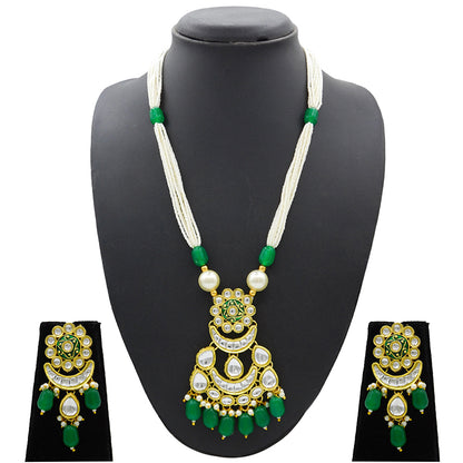 Sujwel Kundan Meenakari Mala Set (08-0484)