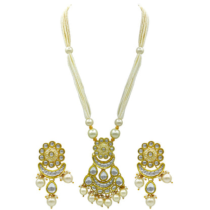 Sujwel Kundan Meenakari Mala Set (08-0484)