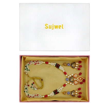 Sujwel Kundan Meenakari Mala Set (08-0485)