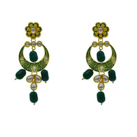 Thumbnail for Sujwel Kundan Mina jewellery set (08-0461)