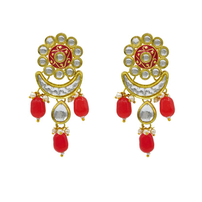 Sujwel Kundan Meenakari Mala Set (08-0484)