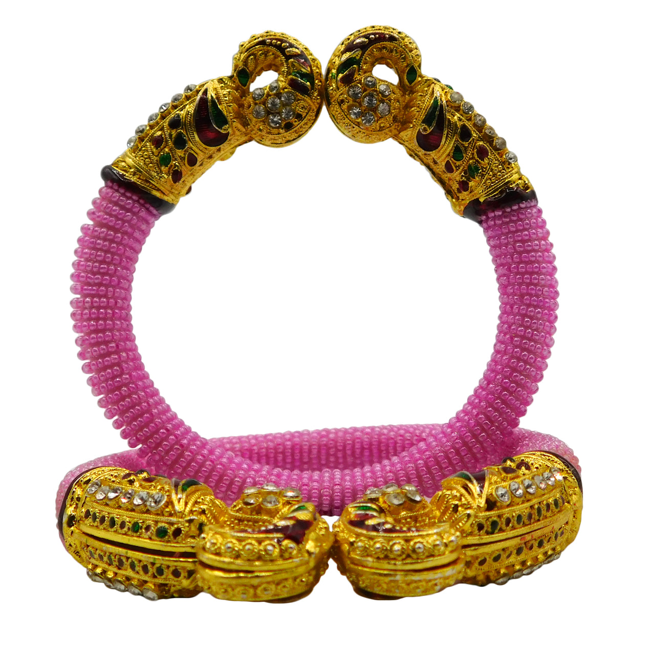 Sujwel Gold-Plated Gold Plated Bangles for Women (08-0134) - Sujwel