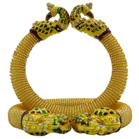 Thumbnail for Sujwel Gold-Plated Gold Plated Bangles for Women (10-0203)