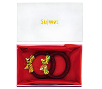 Thumbnail for Sujwel Gold-Plated Gold Plated Bangles for Women (10-0203)